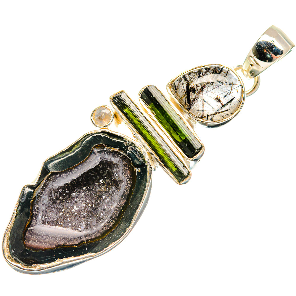 Coconut Geode Slice Pendants handcrafted by Anasilvercos - PD30967 - Photo 2