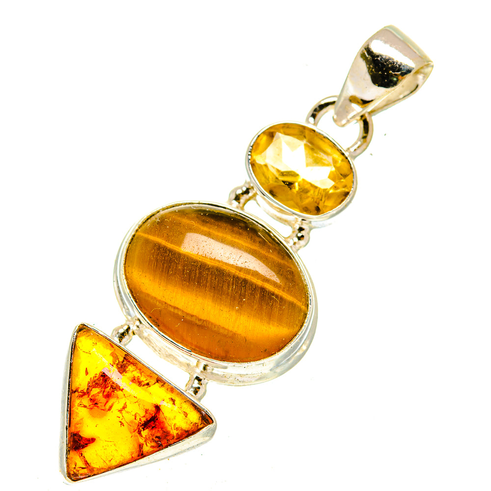 Tiger Eye Pendants handcrafted by Anasilvercos - PD3100