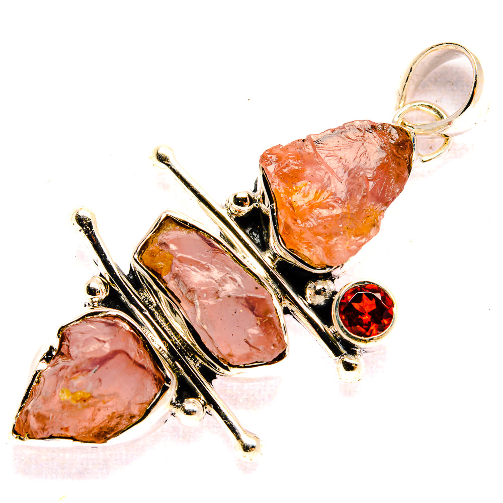 Rose Quartz Pendants handcrafted by Anasilvercos - PD31018 - Photo 2