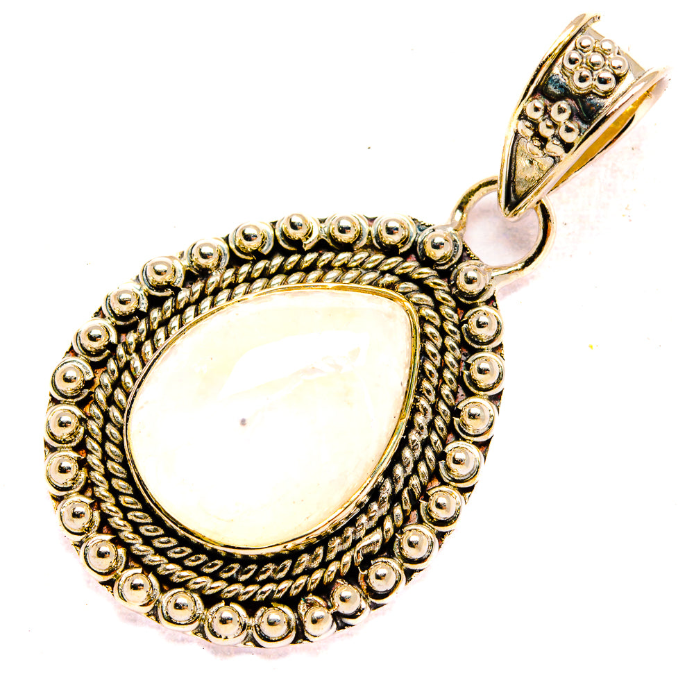 Rainbow Moonstone Pendants handcrafted by Anasilvercos - PD31019 - Photo 2