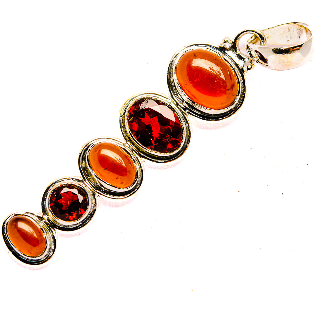 Carnelian Pendants handcrafted by Anasilvercos - PD31036 - Photo 2