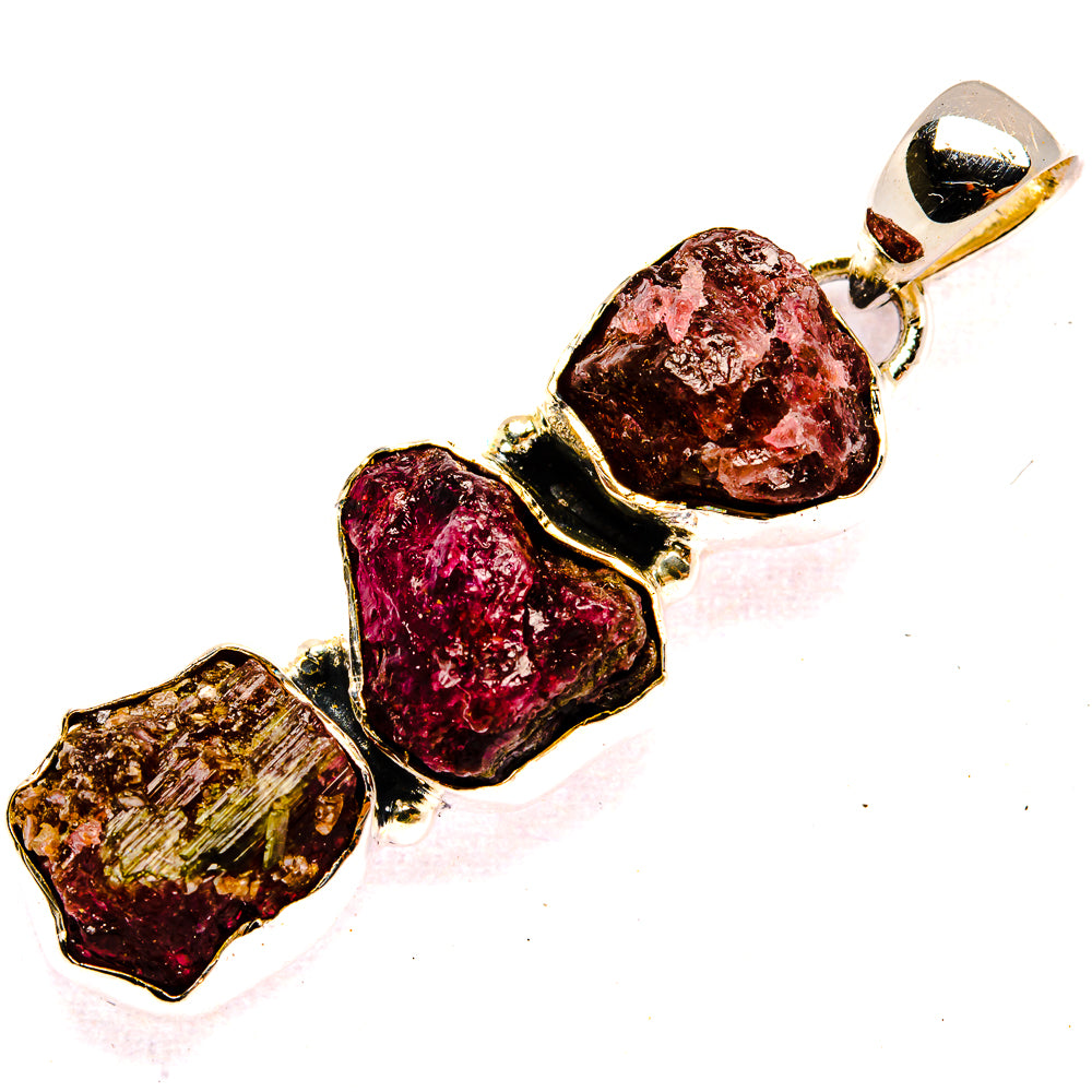 Pink Tourmaline Pendants handcrafted by Anasilvercos - PD31037 - Photo 2