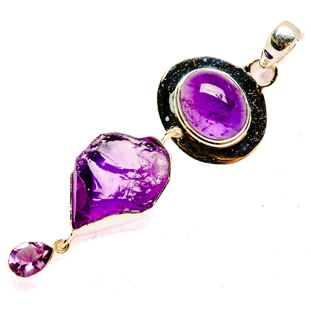 Amethyst Pendants handcrafted by Anasilvercos - PD31038 - Photo 2