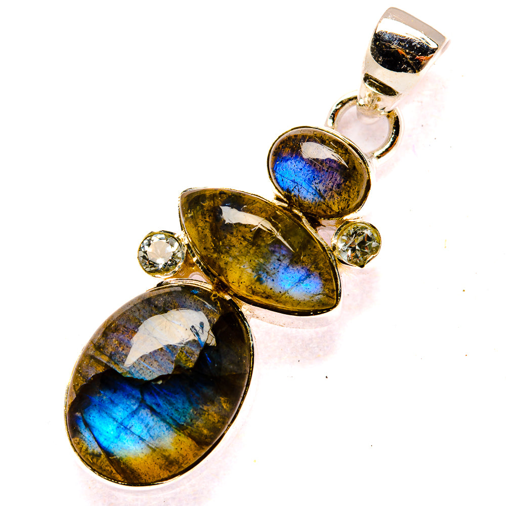 Labradorite Pendants handcrafted by Anasilvercos - PD31072 - Photo 2