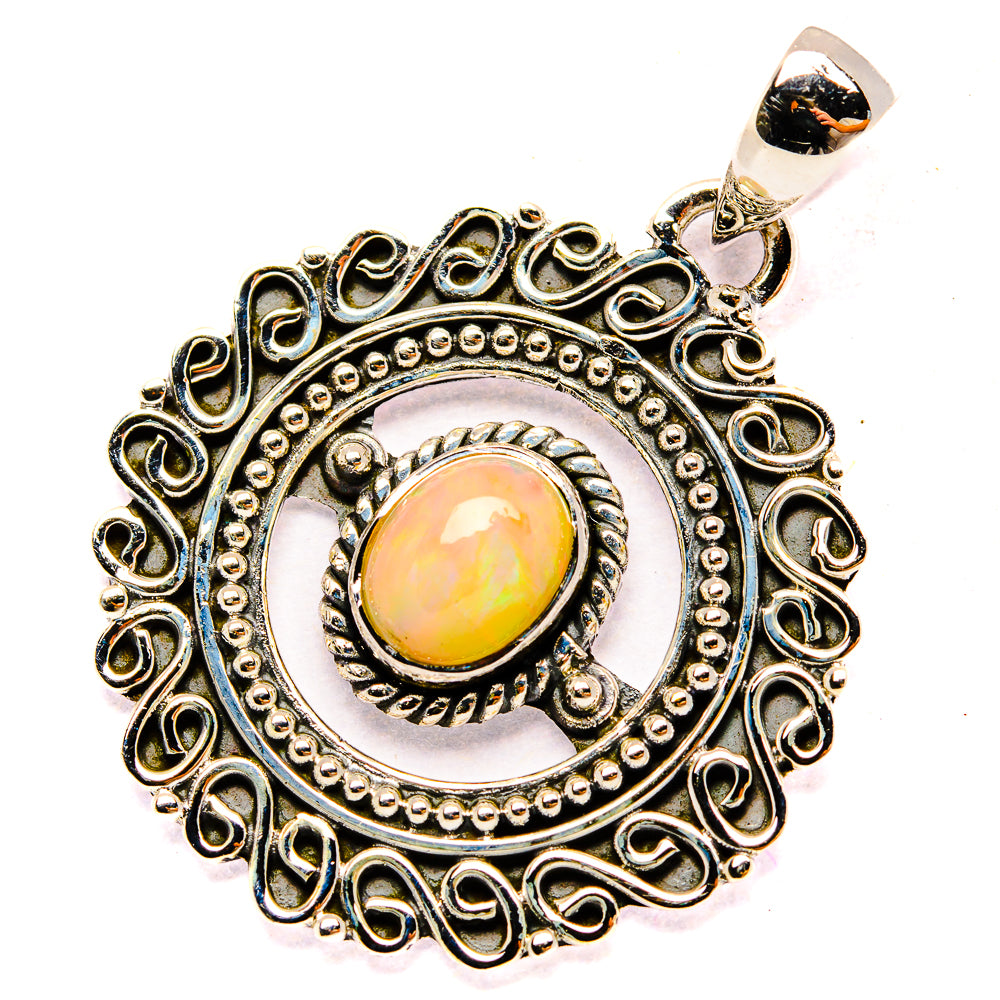 Ethiopian Opal Pendants handcrafted by Anasilvercos - PD31076 - Photo 2