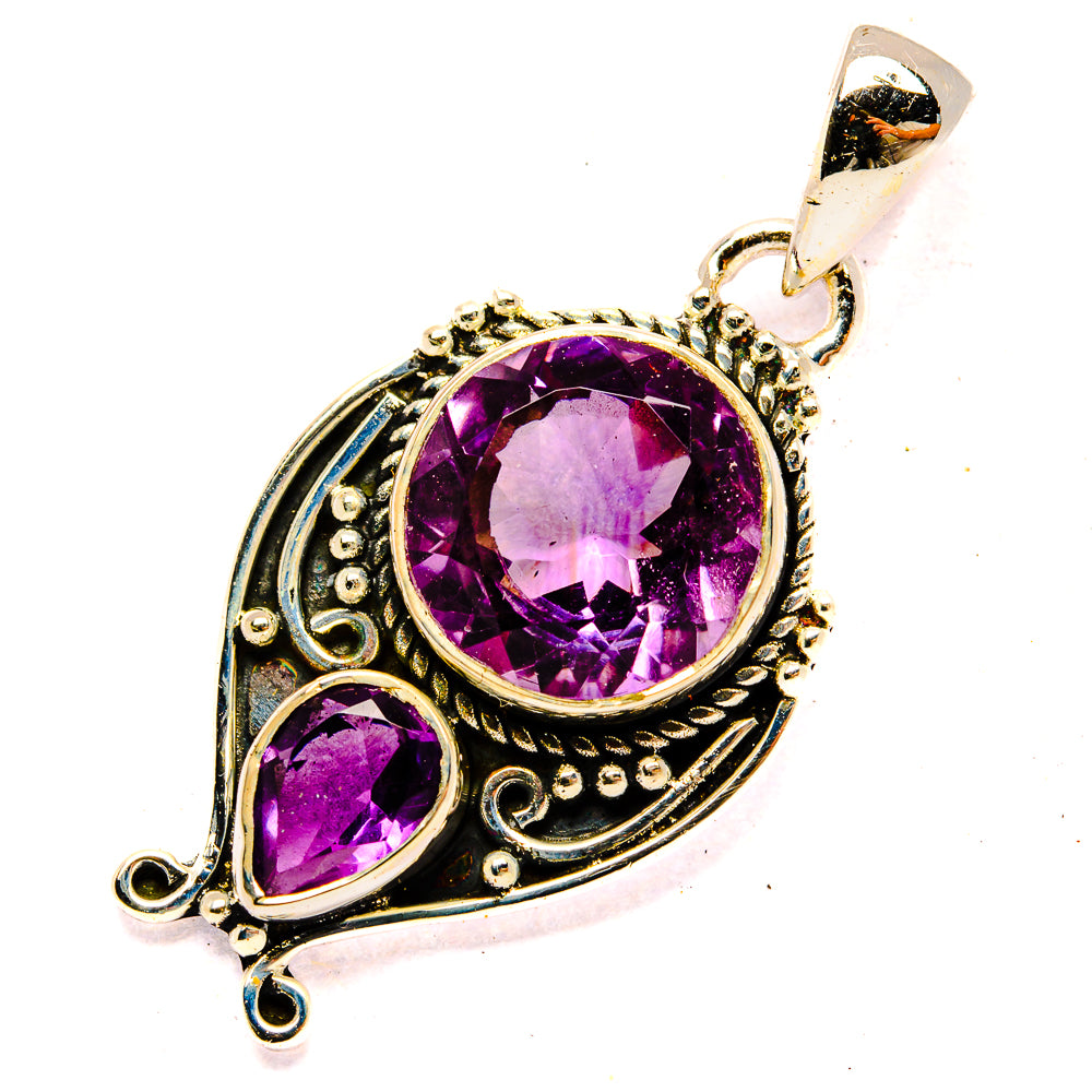 Amethyst Pendants handcrafted by Anasilvercos - PD31081 - Photo 2