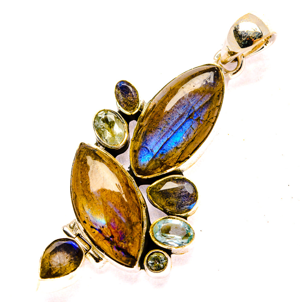 Labradorite Pendants handcrafted by Anasilvercos - PD31082 - Photo 2