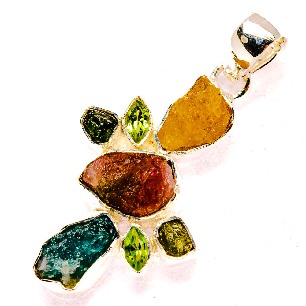 Tourmaline Pendants handcrafted by Anasilvercos - PD31085 - Photo 2