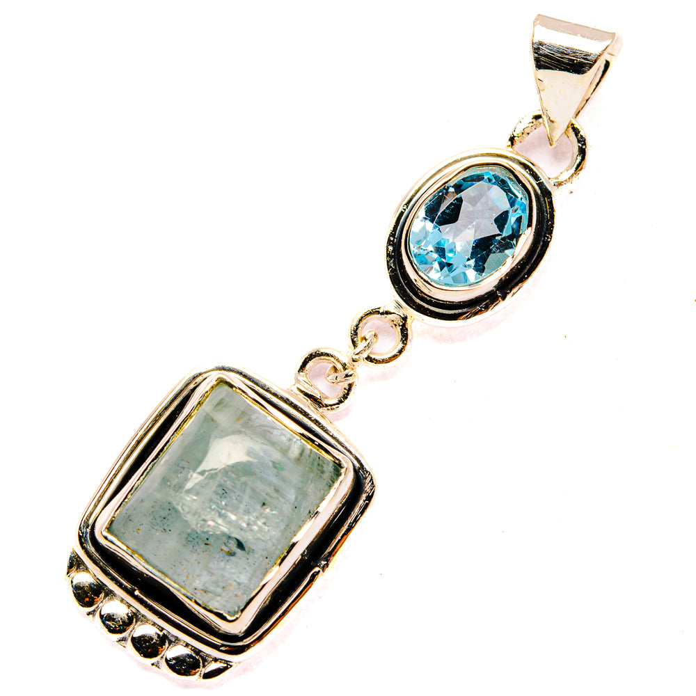 Aquamarine Pendants handcrafted by Anasilvercos - PD31095 - Photo 2