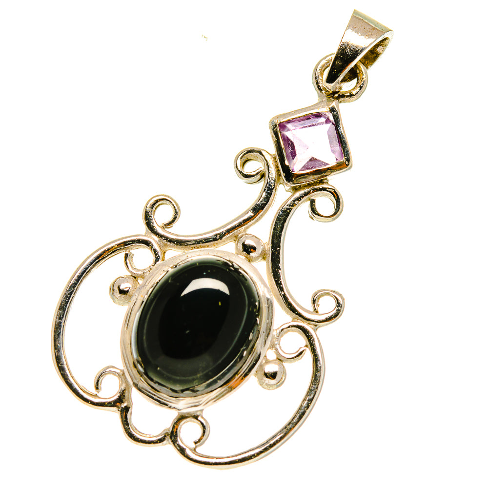 Black Onyx Pendants handcrafted by Anasilvercos - PD3110
