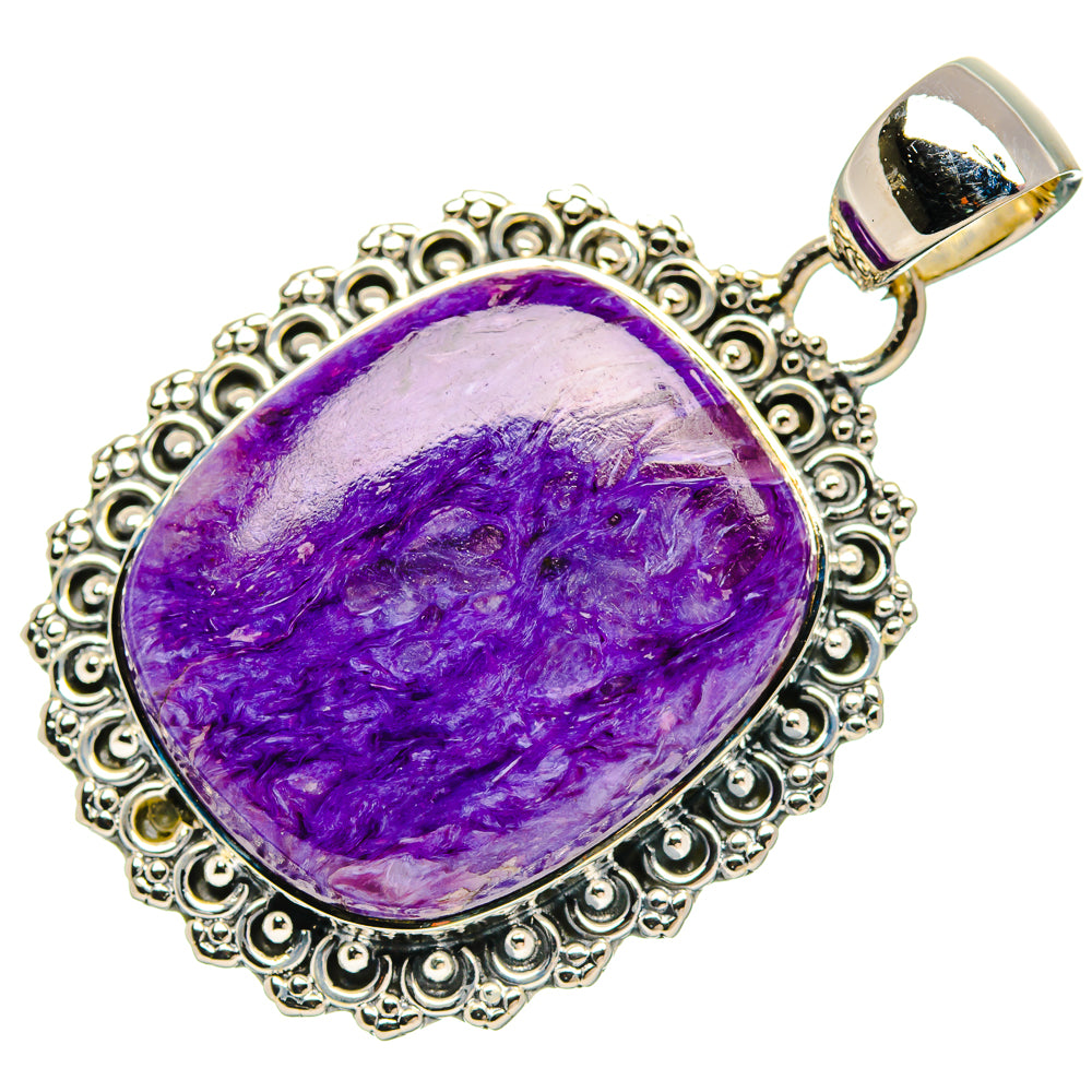 Charoite Pendants handcrafted by Anasilvercos - PD31107 - Photo 2