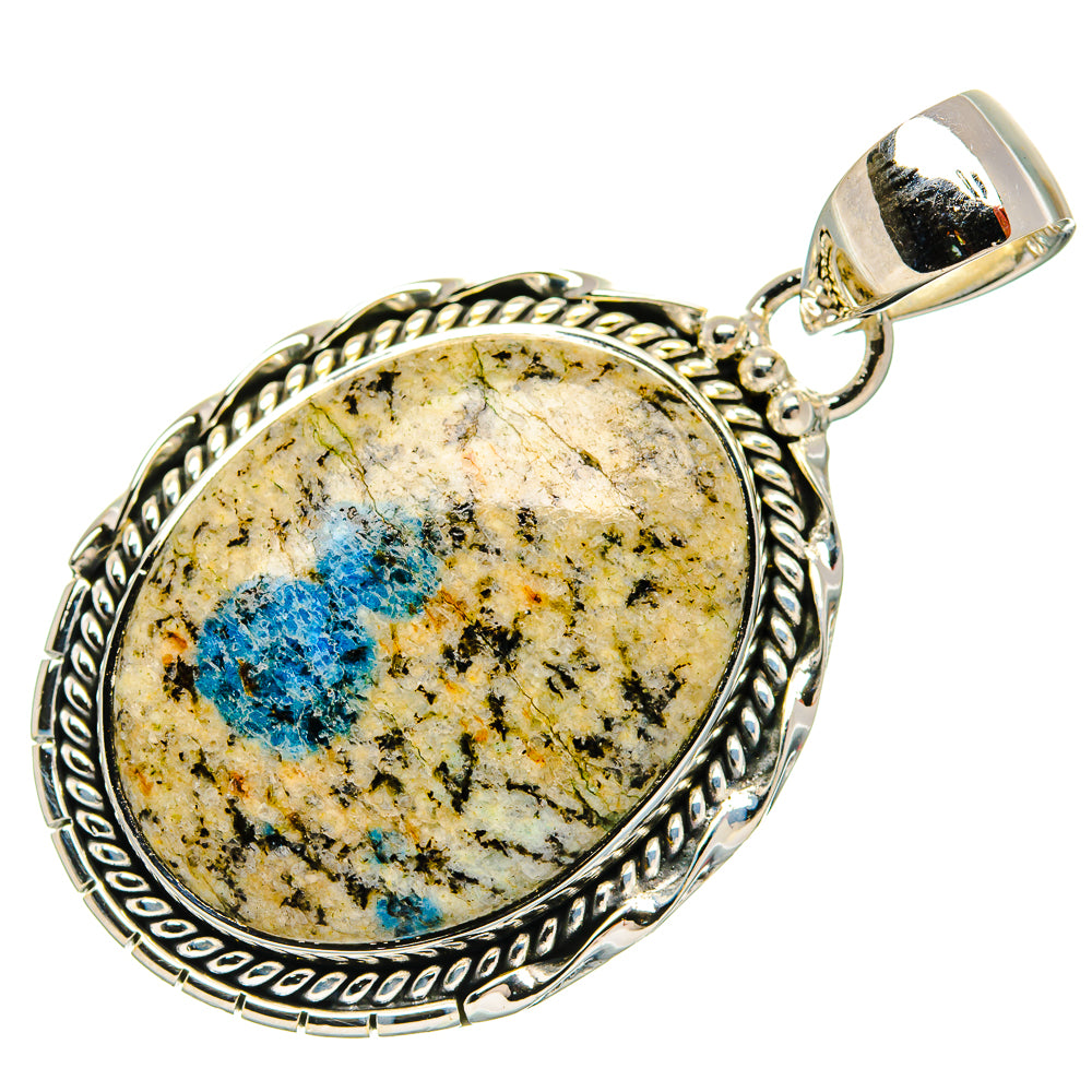K2 Blue Azurite Pendants handcrafted by Anasilvercos - PD31108 - Photo 2