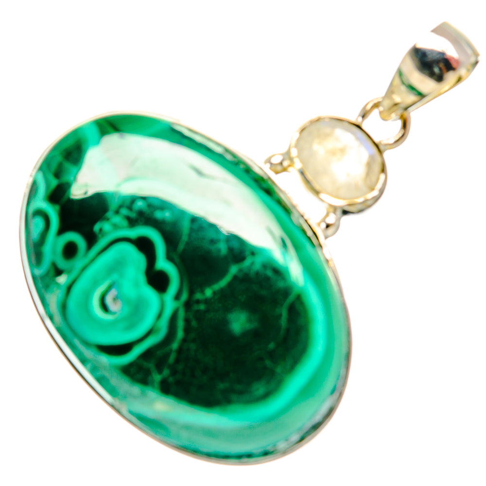 Malachite Pendants handcrafted by Anasilvercos - PD31115 - Photo 2