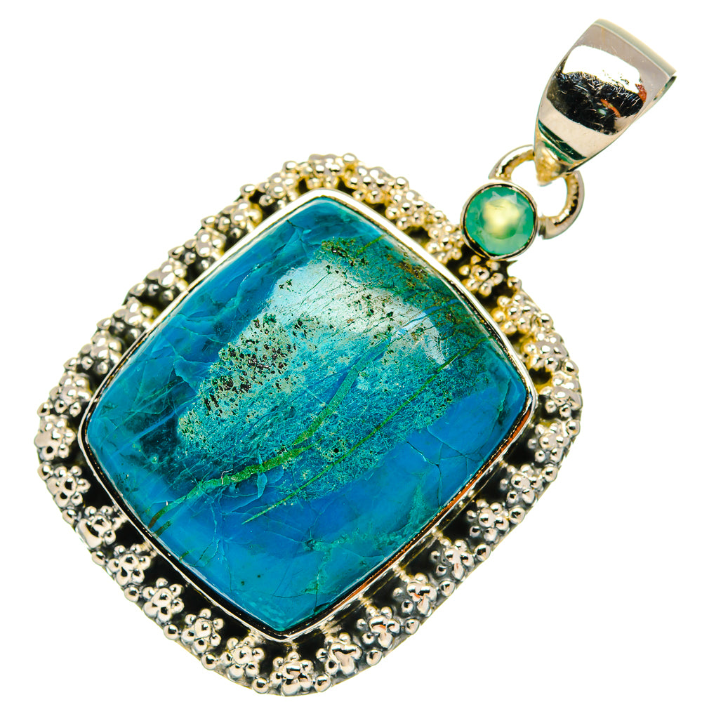 Chrysocolla Pendants handcrafted by Anasilvercos - PD31119 - Photo 2