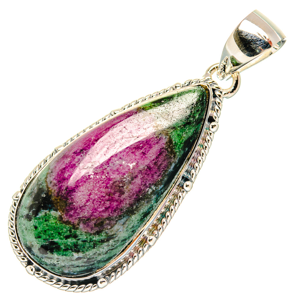 Ruby Zoisite Pendants handcrafted by Anasilvercos - PD31130 - Photo 2
