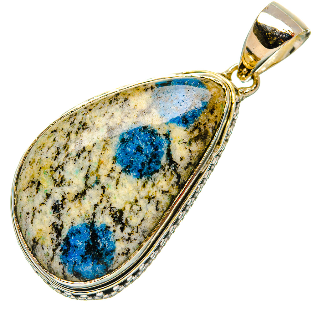 K2 Blue Azurite Pendants handcrafted by Anasilvercos - PD31142 - Photo 2