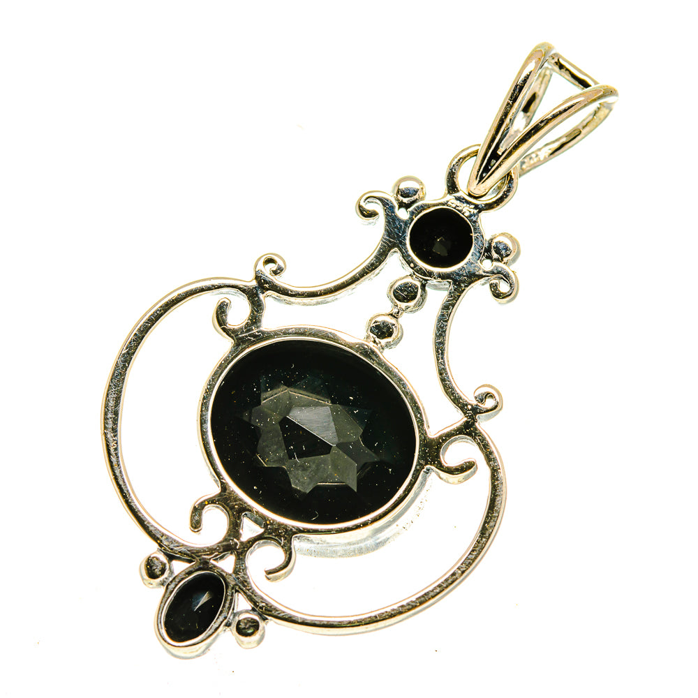 Black Onyx Pendants handcrafted by Anasilvercos - PD3115
