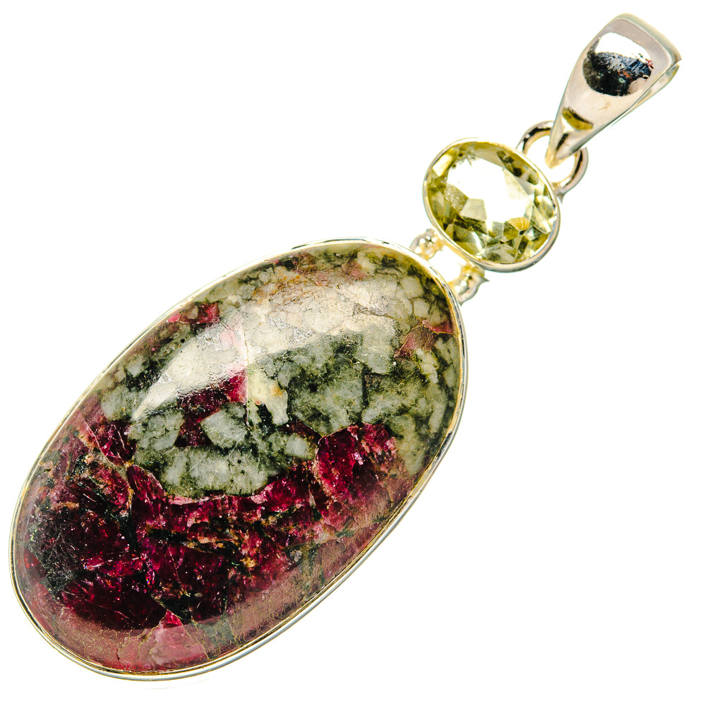 Russian Eudialyte Pendants handcrafted by Anasilvercos - PD31152 - Photo 2