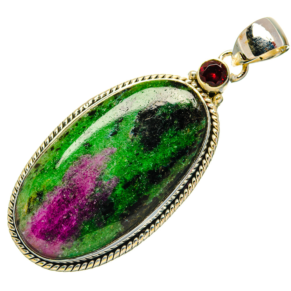 Ruby Zoisite Pendants handcrafted by Anasilvercos - PD31153 - Photo 2