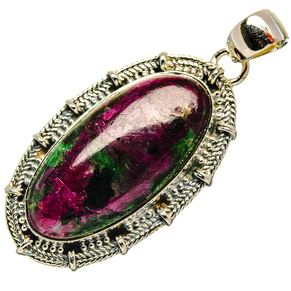 Ruby Zoisite Pendants handcrafted by Anasilvercos - PD31155 - Photo 2