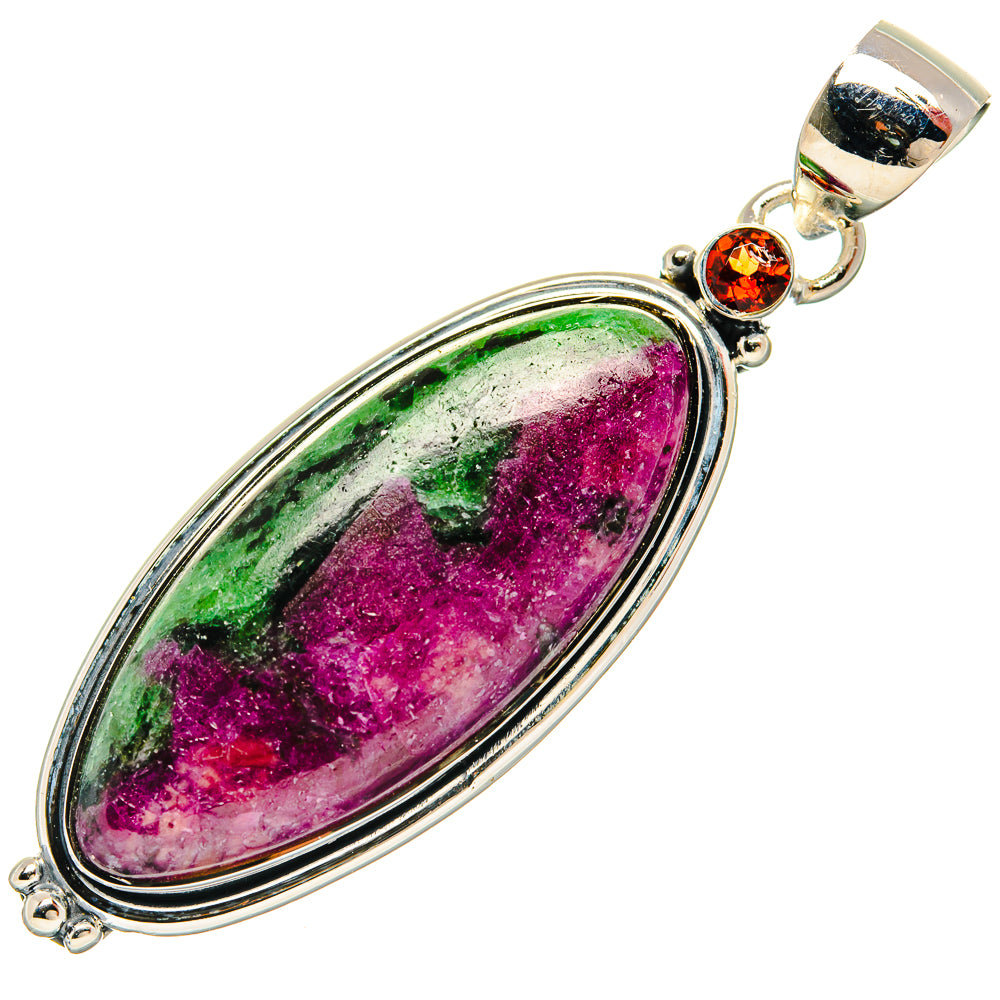 Ruby Zoisite Pendants handcrafted by Anasilvercos - PD31156 - Photo 2
