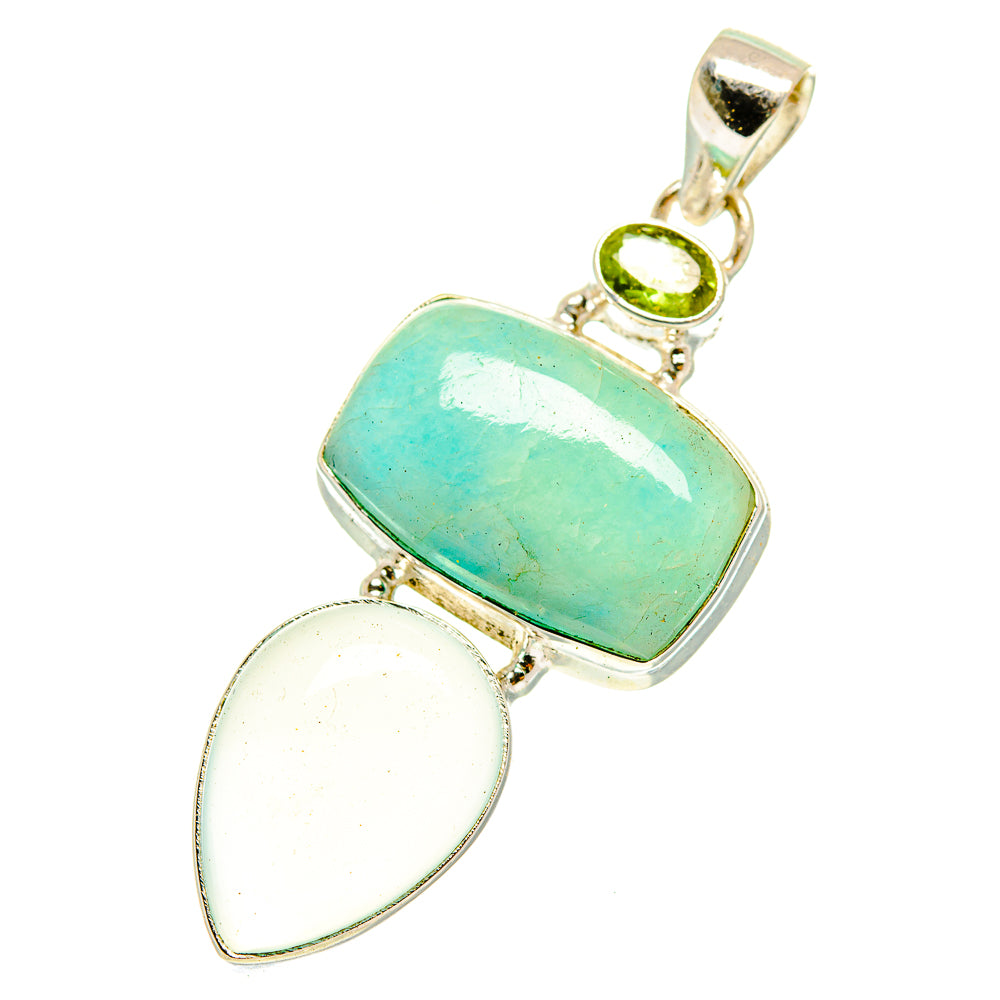 Aquamarine Pendants handcrafted by Anasilvercos - PD3117