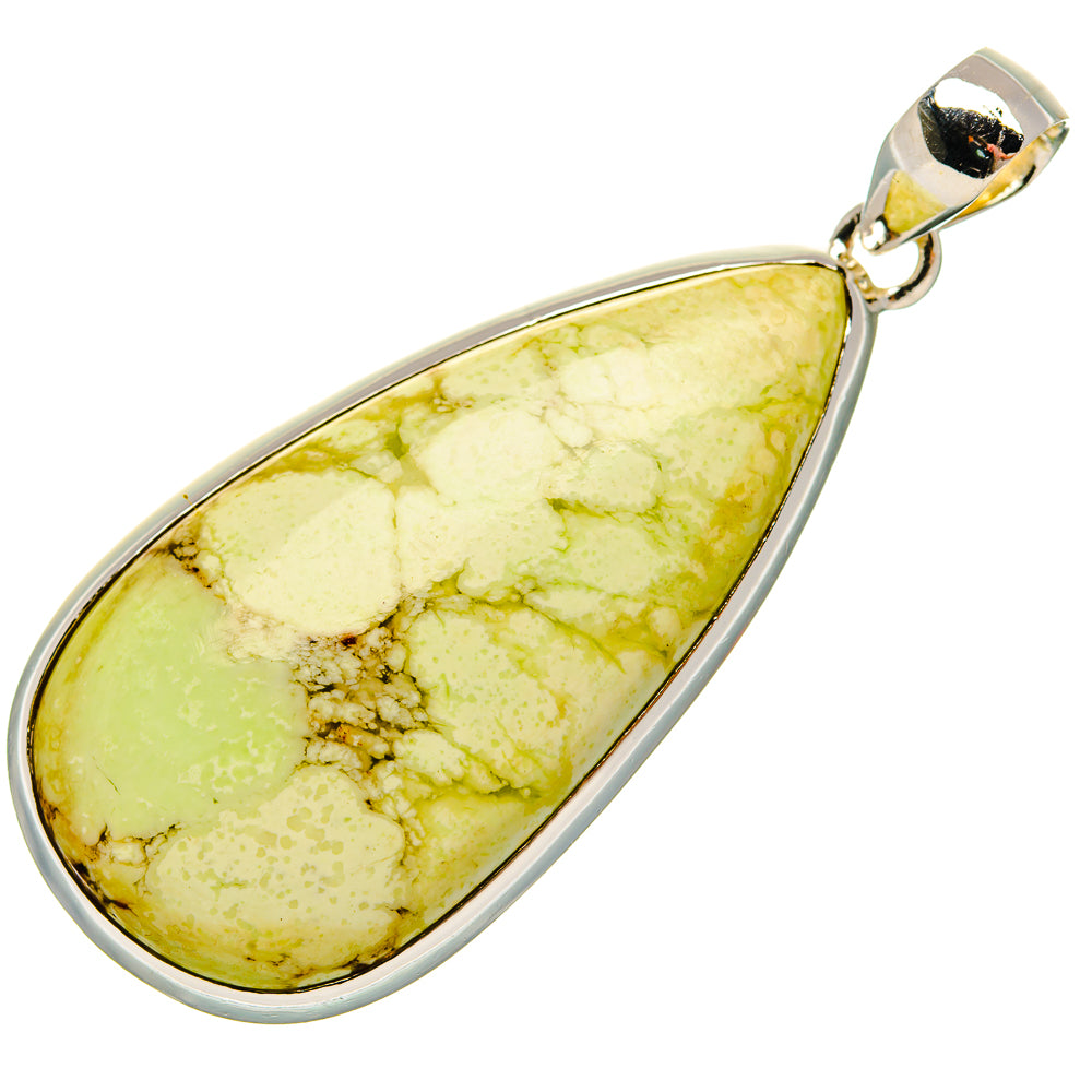 Lemon Chrysoprase Pendants handcrafted by Anasilvercos - PD31178 - Photo 2
