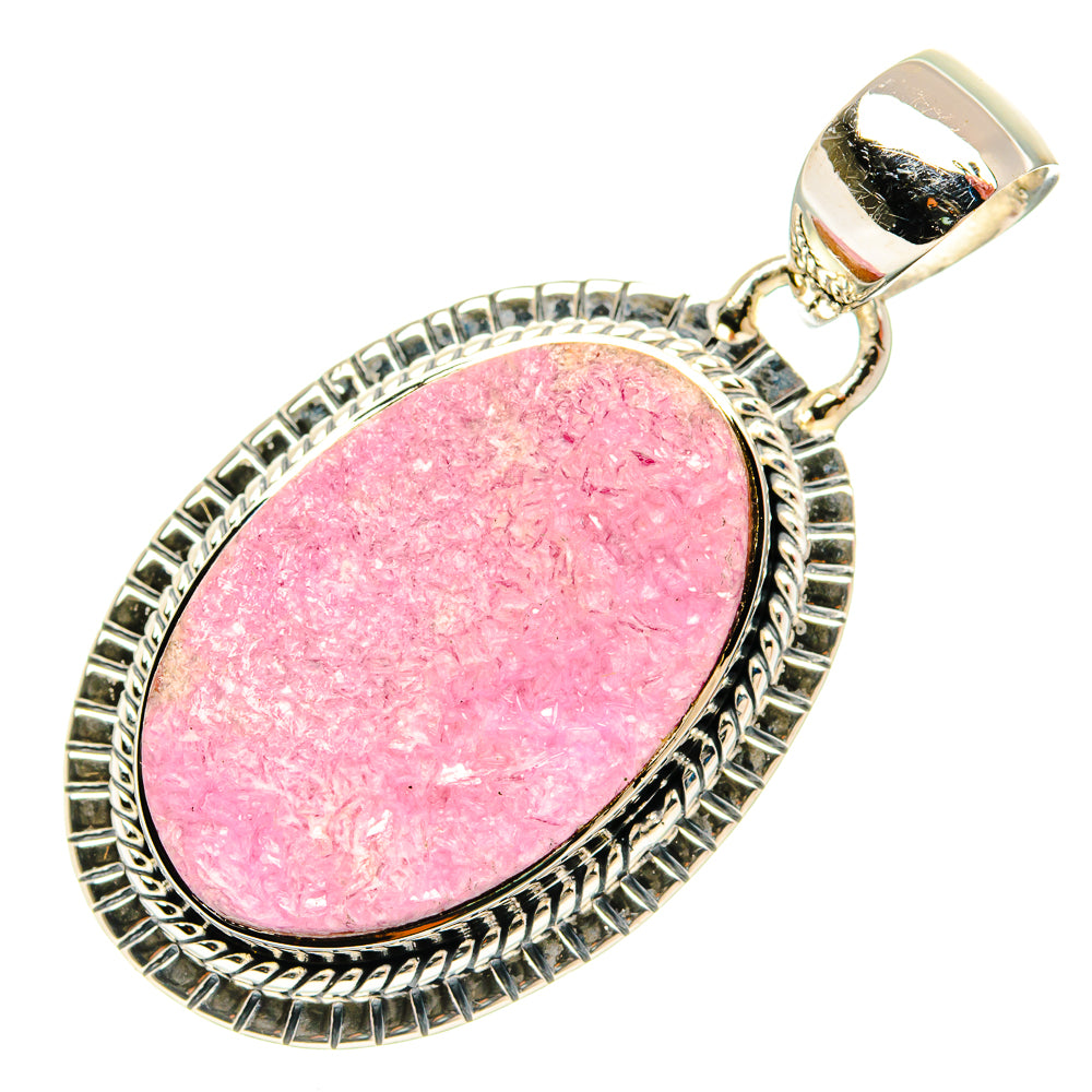 Cobalto Calcite Druzy Pendants handcrafted by Anasilvercos - PD31191 - Photo 2