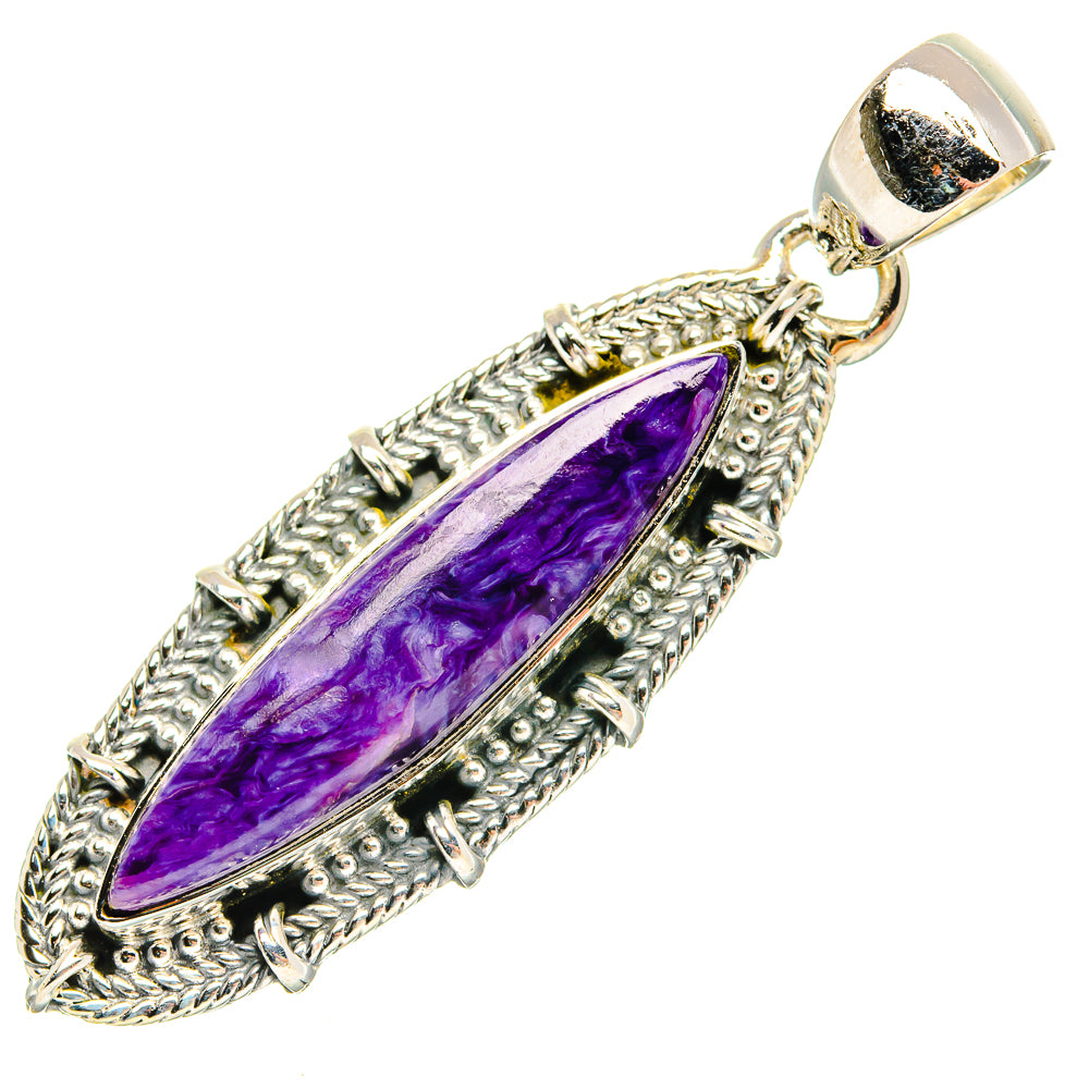 Charoite Pendants handcrafted by Anasilvercos - PD31207 - Photo 2