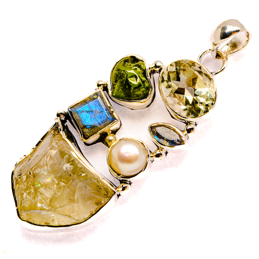 Rainbow Moonstone Pendants handcrafted by Anasilvercos - PD31211 - Photo 2