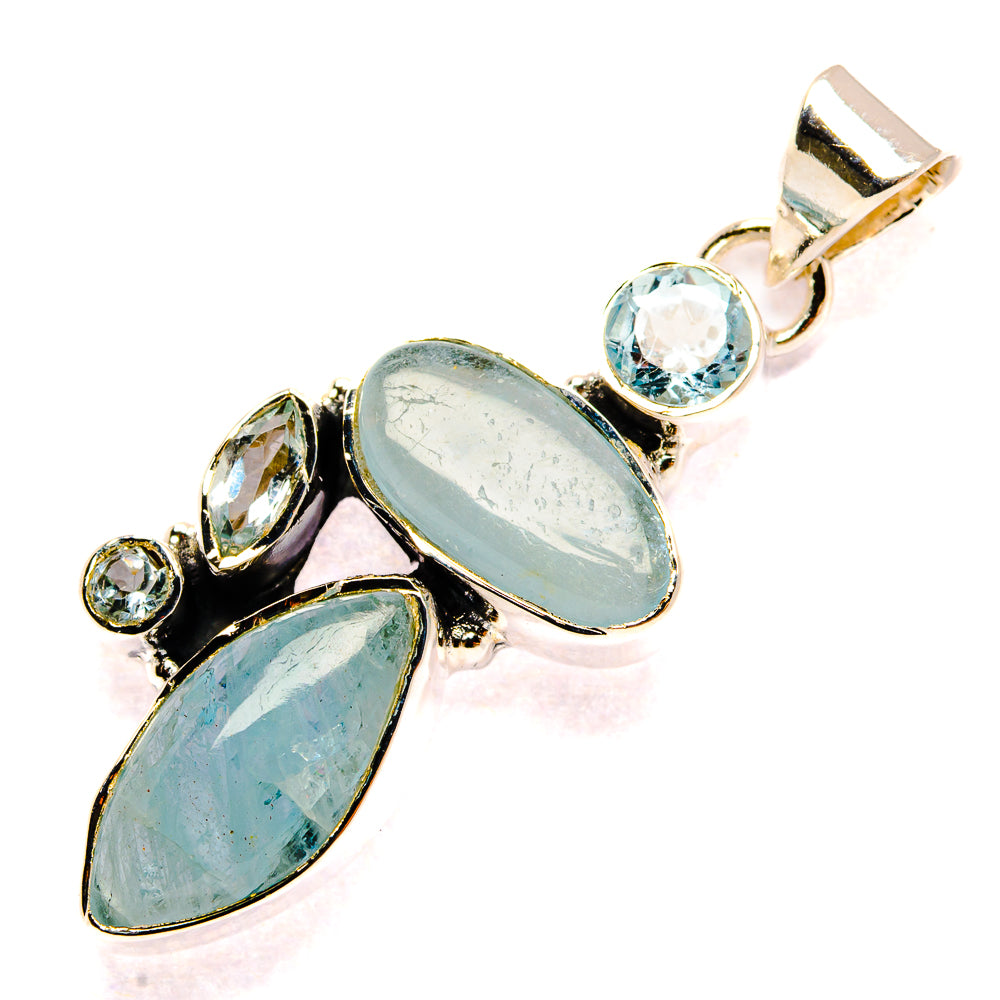 Aquamarine Pendants handcrafted by Anasilvercos - PD31214 - Photo 2