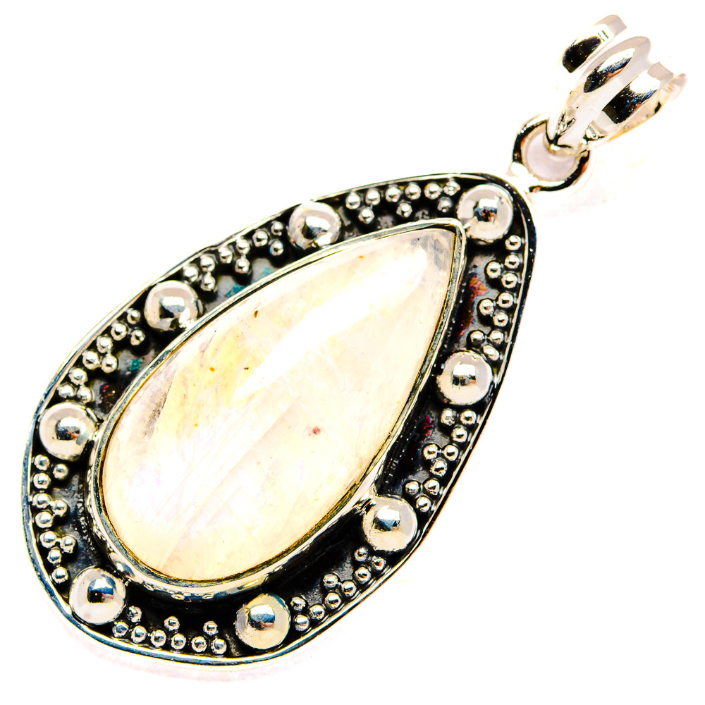 Rainbow Moonstone Pendants handcrafted by Anasilvercos - PD31221 - Photo 2