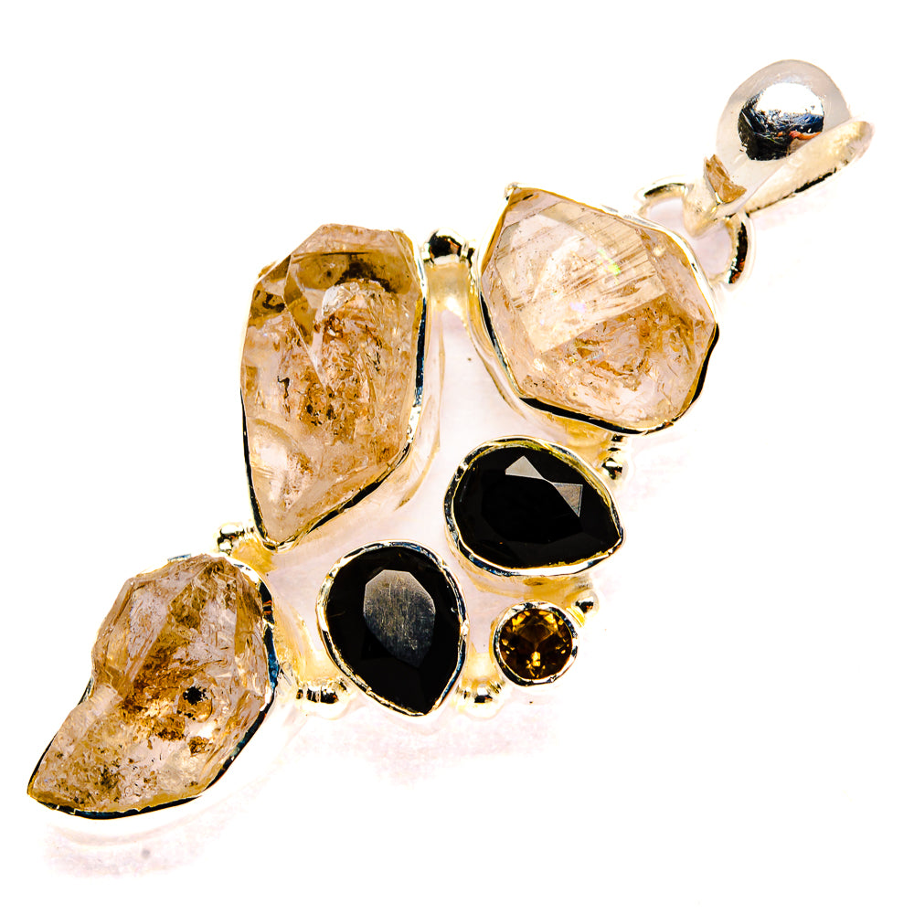Herkimer Diamond Pendants handcrafted by Anasilvercos - PD31236 - Photo 2