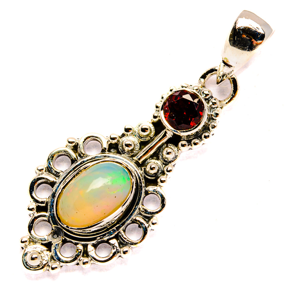 Ethiopian Opal Pendants handcrafted by Anasilvercos - PD31240 - Photo 2