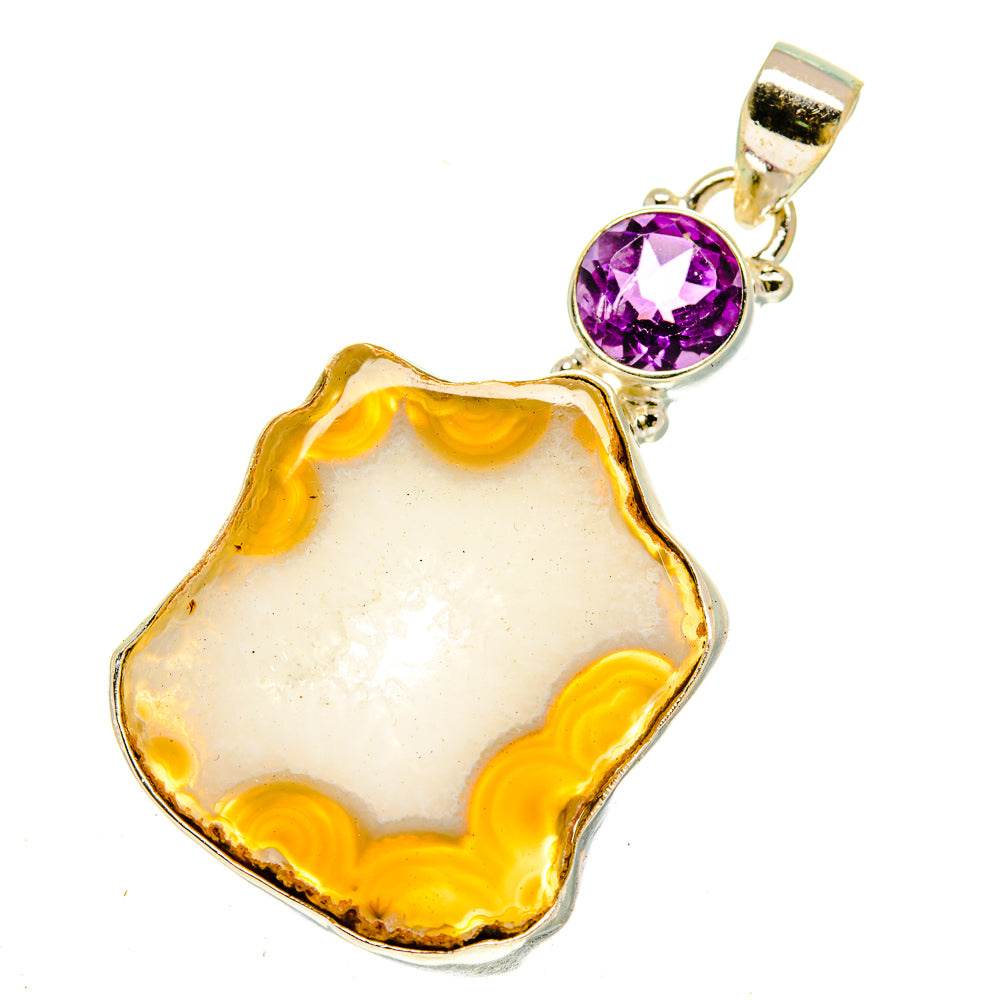 Geode Slice Pendants handcrafted by Anasilvercos - PD3125