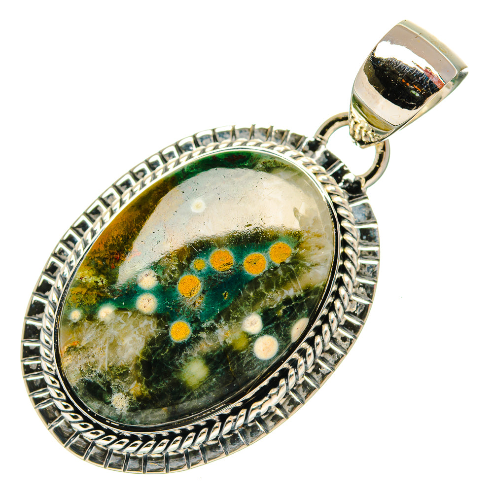 Ocean Jasper Pendants handcrafted by Anasilvercos - PD31307 - Photo 2
