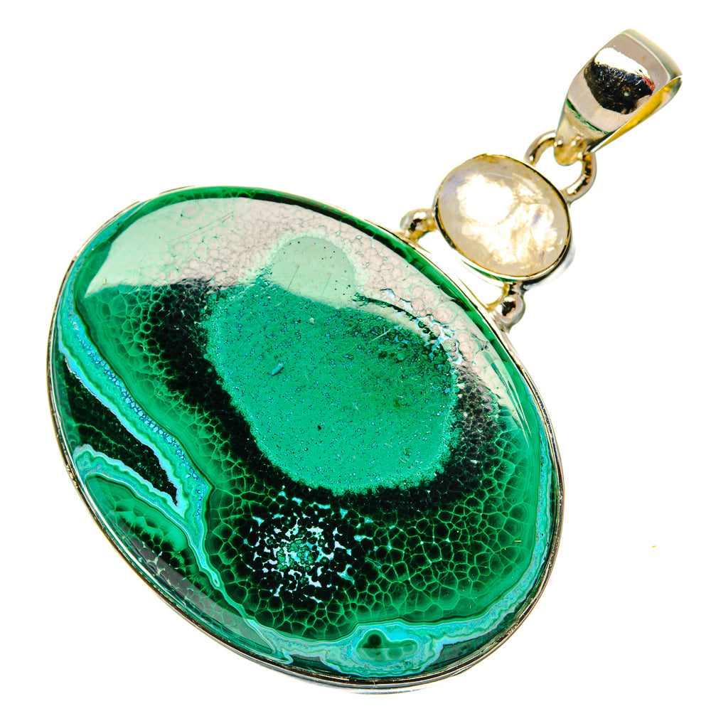 Malachite Pendants handcrafted by Anasilvercos - PD31311 - Photo 2