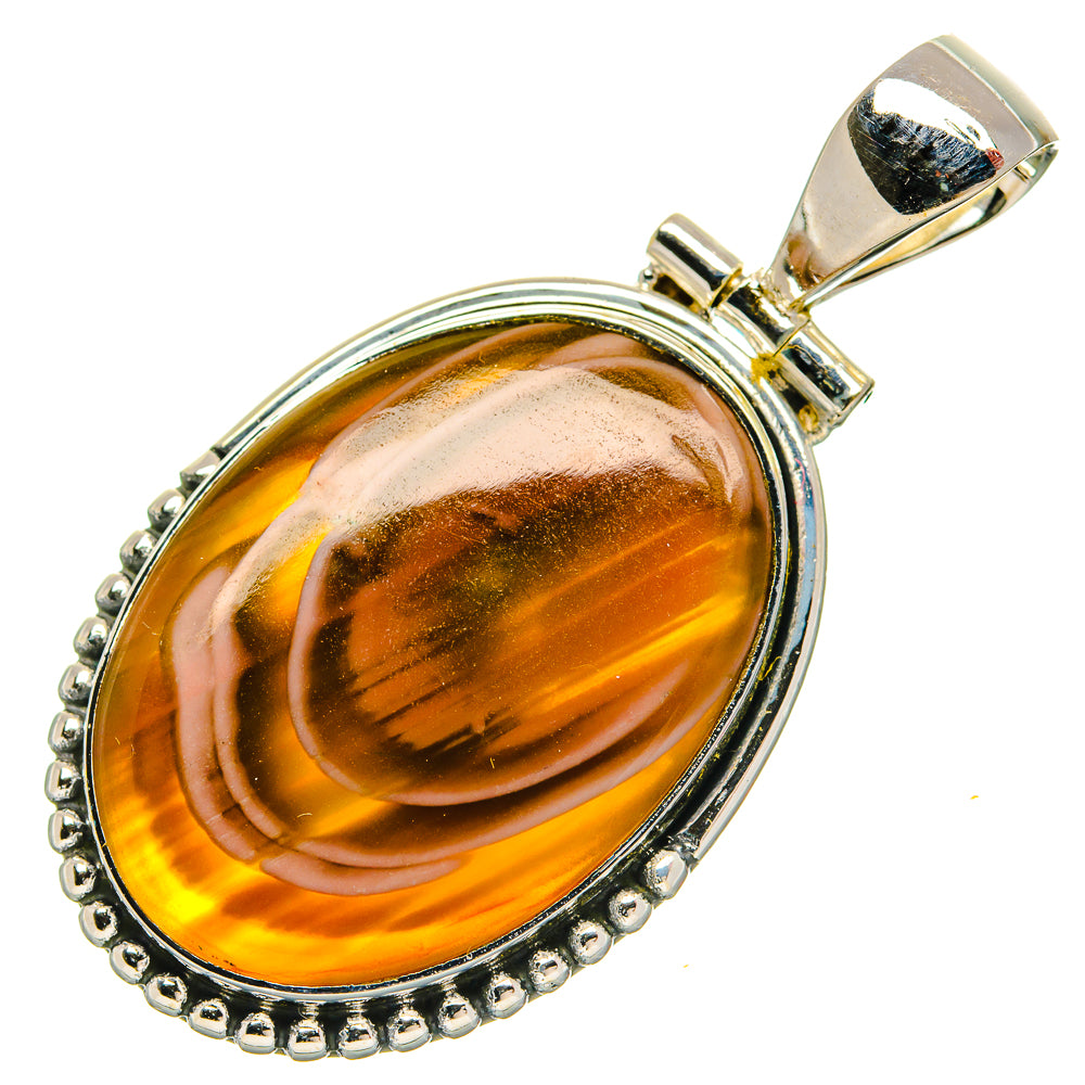 Botswana Agate Pendants handcrafted by Anasilvercos - PD31313 - Photo 2