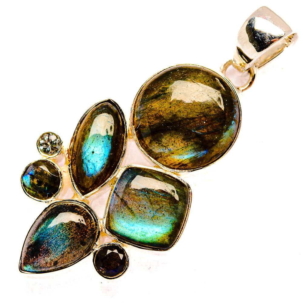 Labradorite Pendants handcrafted by Anasilvercos - PD31347 - Photo 2