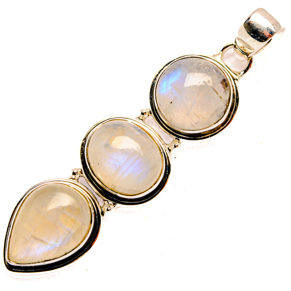 Rainbow Moonstone Pendants handcrafted by Anasilvercos - PD31349 - Photo 2
