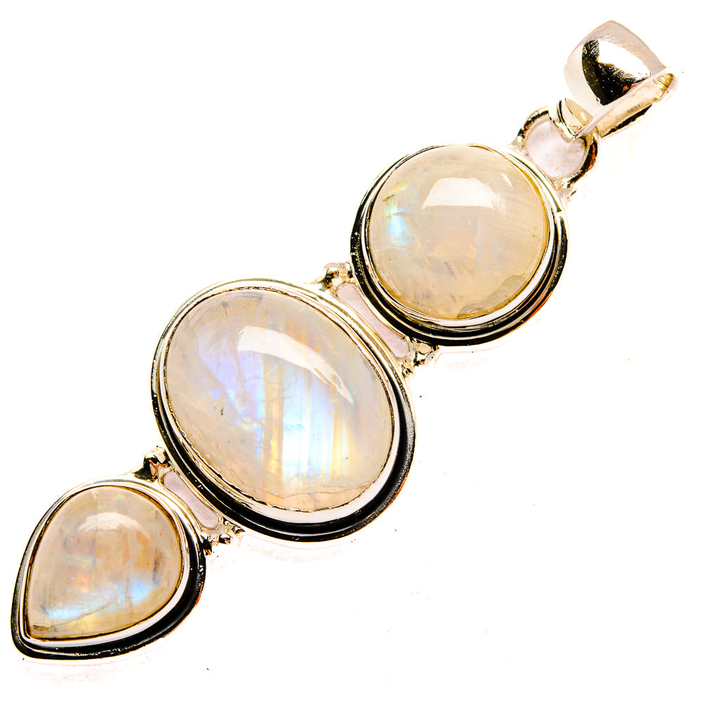 Rainbow Moonstone Pendants handcrafted by Anasilvercos - PD31350 - Photo 2