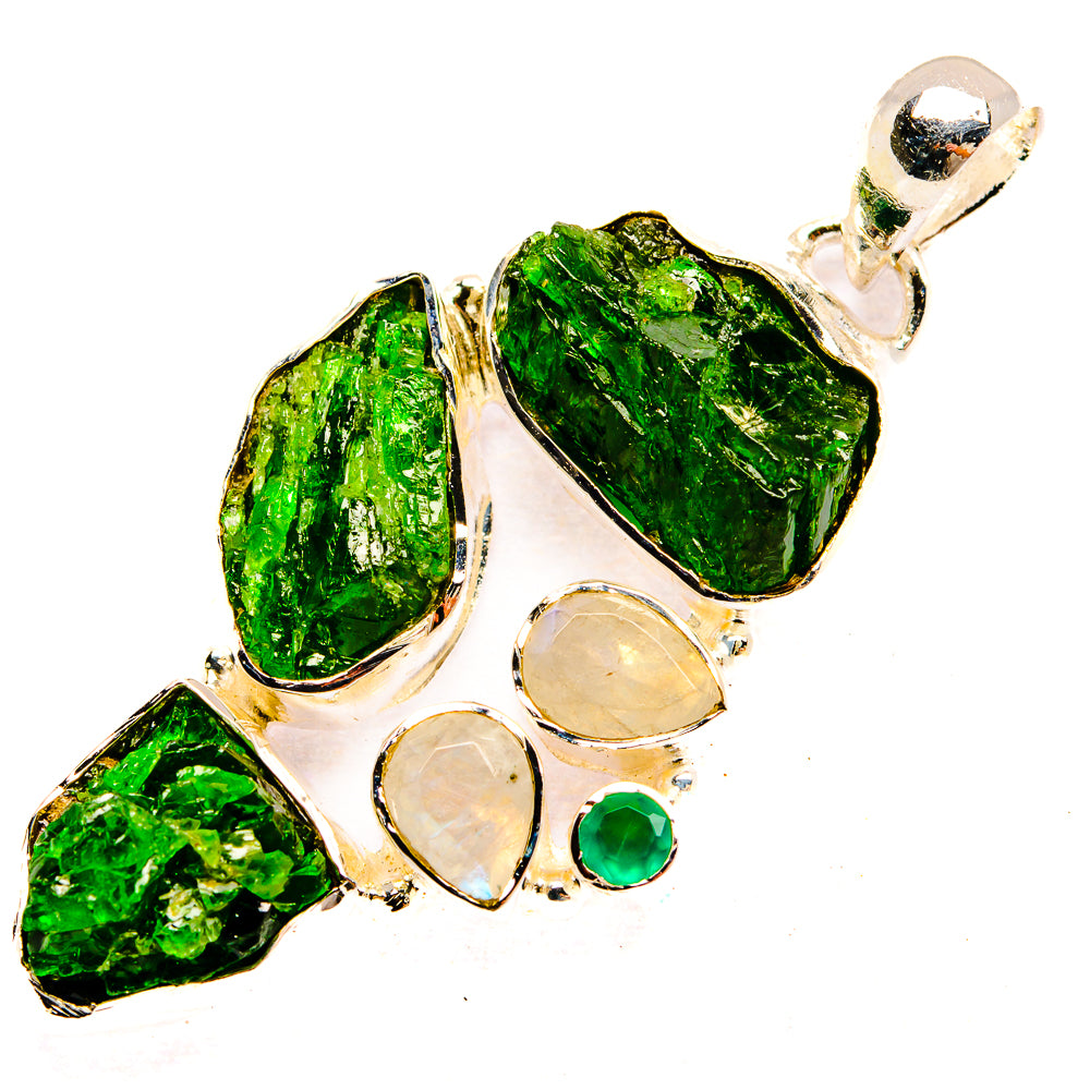 Chrome Diopside Pendants handcrafted by Anasilvercos - PD31356 - Photo 2