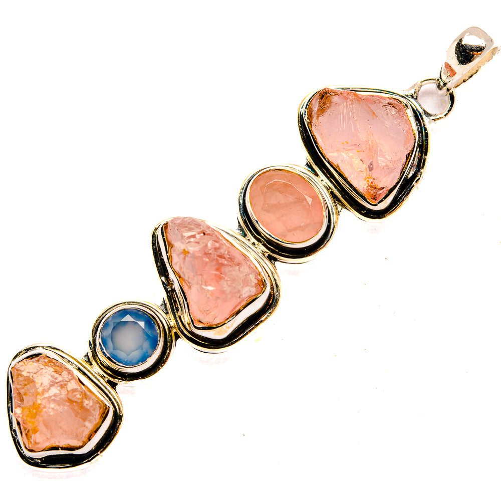 Rose Quartz Pendants handcrafted by Anasilvercos - PD31363 - Photo 2
