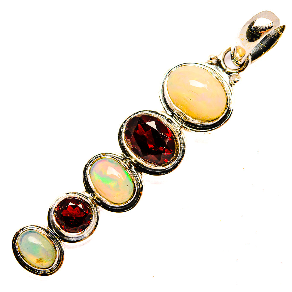 Ethiopian Opal Pendants handcrafted by Anasilvercos - PD31365 - Photo 2
