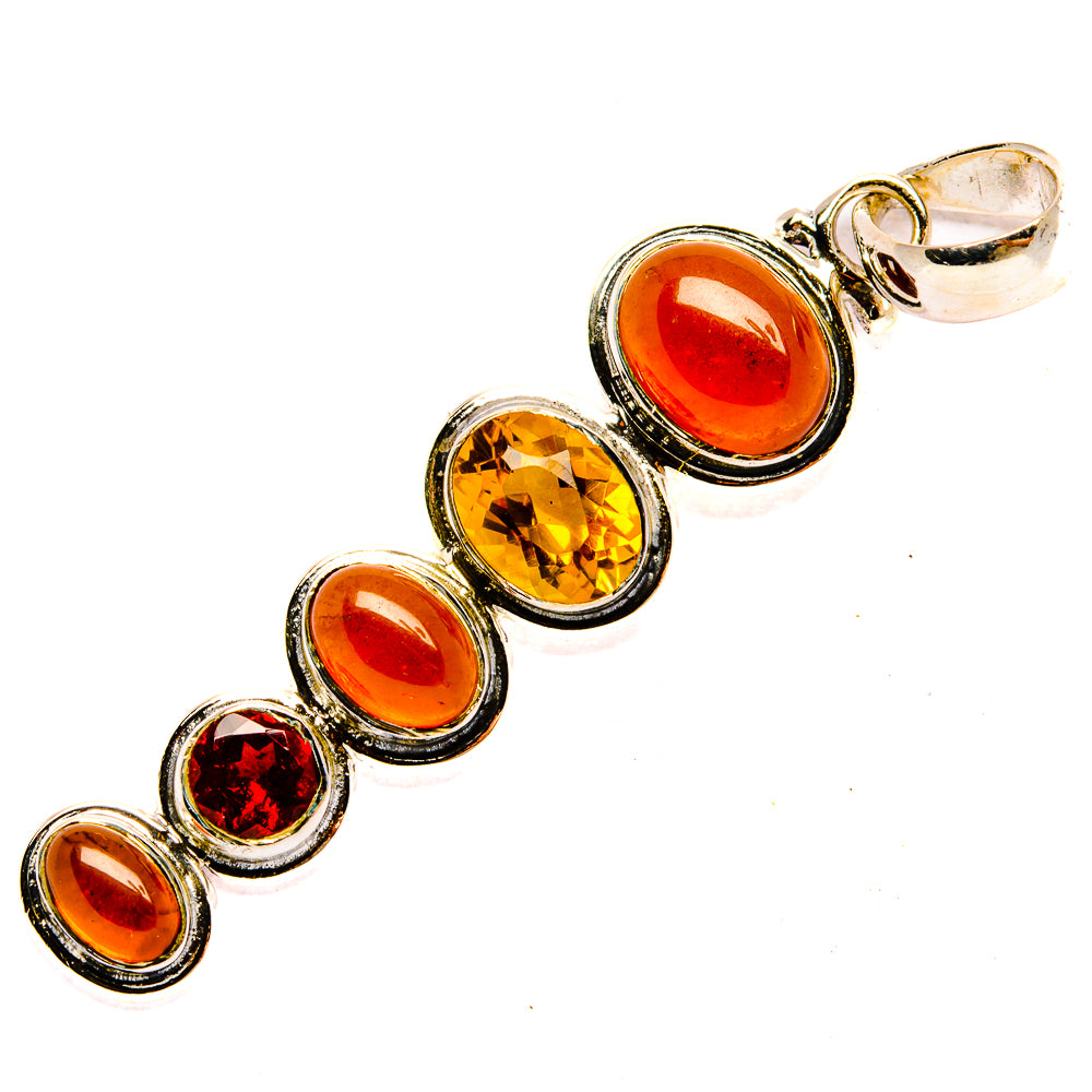 Carnelian Pendants handcrafted by Anasilvercos - PD31366 - Photo 2