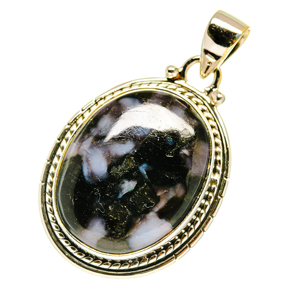 Gabbro Stone Pendants handcrafted by Anasilvercos - PD3136