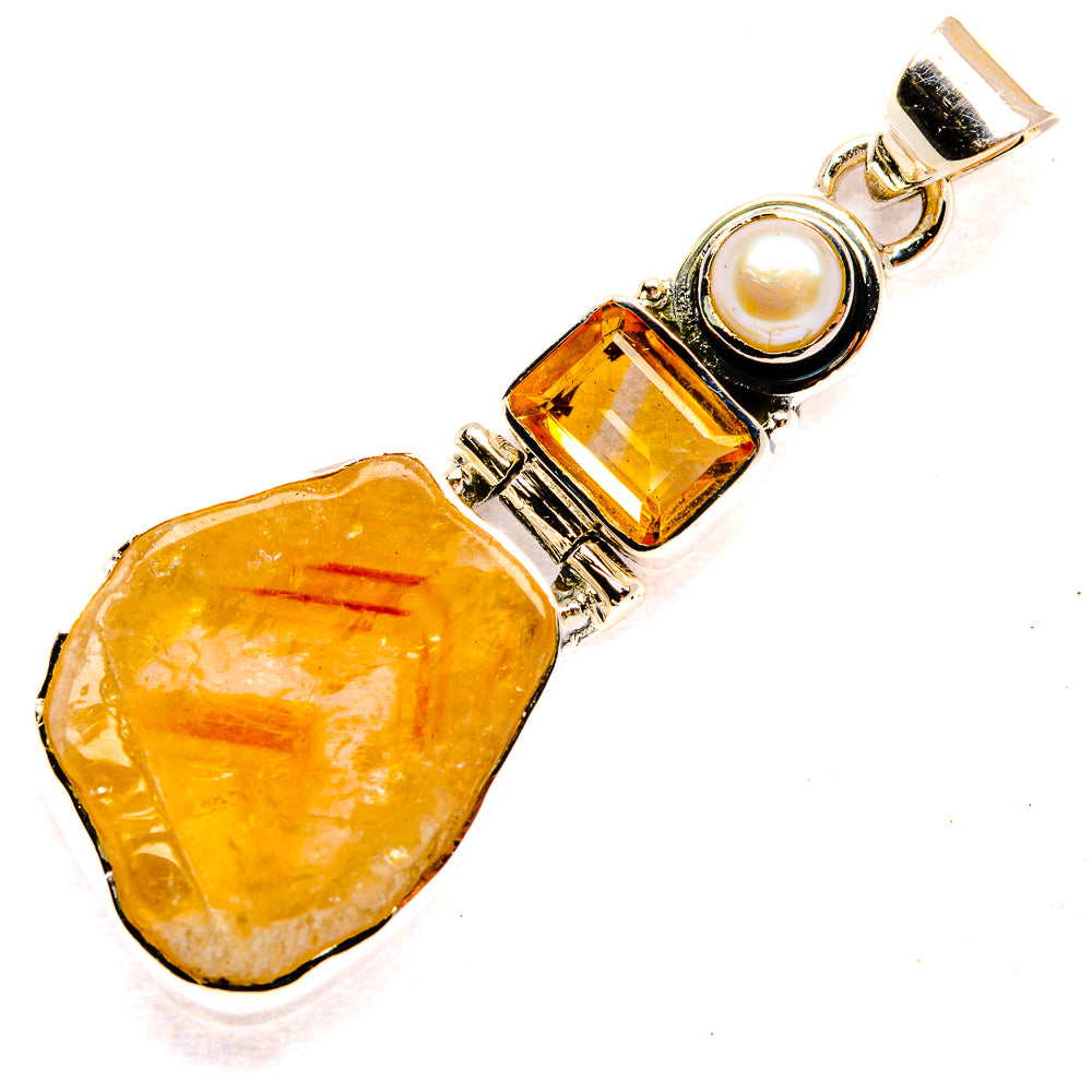 Citrine Pendants handcrafted by Anasilvercos - PD31376 - Photo 2