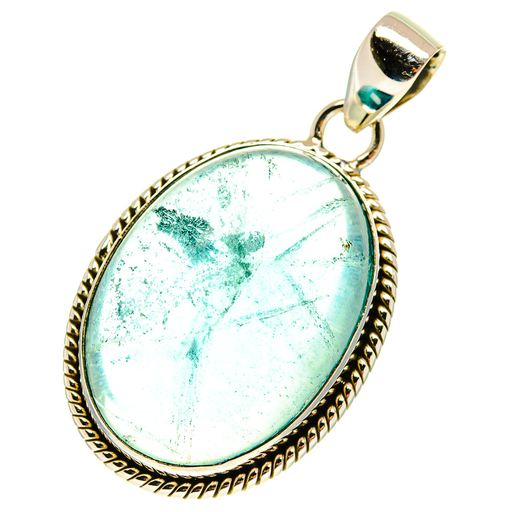 Blue Fluorite Pendants handcrafted by Anasilvercos - PD3139