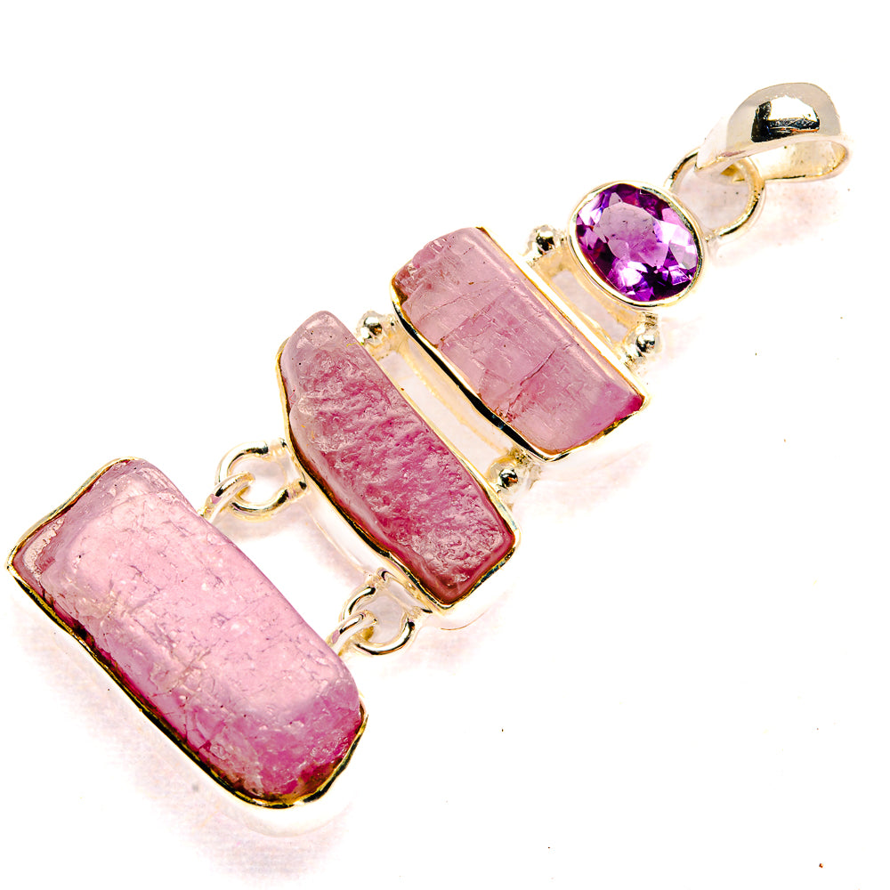 Kunzite Pendants handcrafted by Anasilvercos - PD31390 - Photo 2