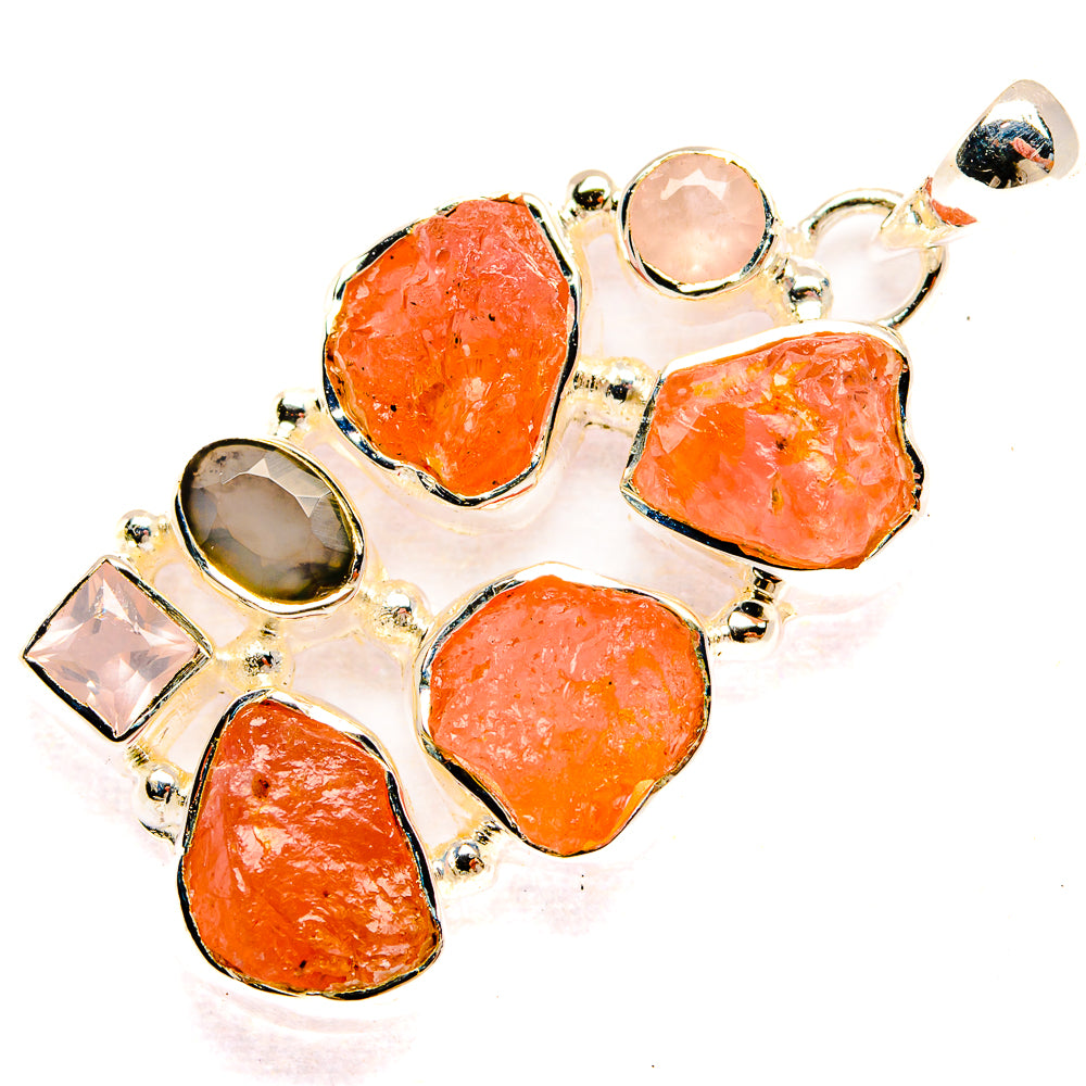 Rose Quartz Pendants handcrafted by Anasilvercos - PD31391 - Photo 2